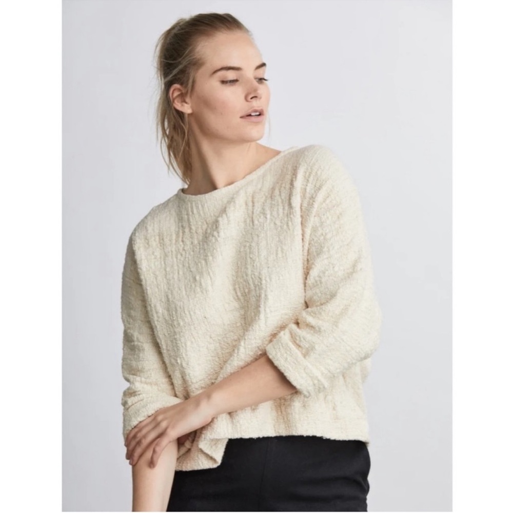 Jamie and the Jones cream T sweater, large